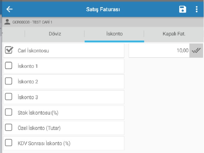 Satış Faturası