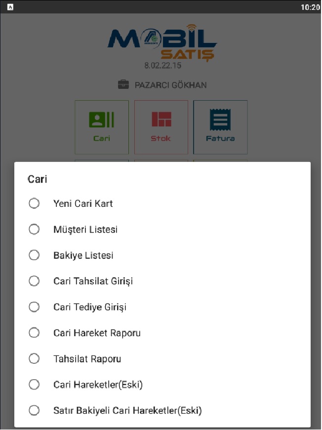 Cari Ekranı