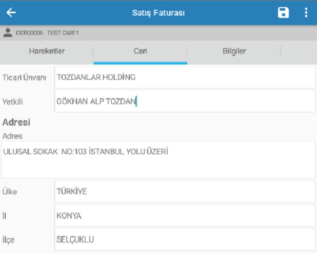 Satış Ekranı